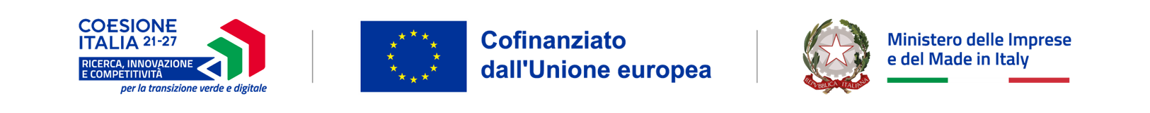 Coesione Italia 21-27 · Ricerca, Innovazione e Competitività — Cofinanziato dall'Unione europea — Ministero delle Imprese e del Made in Italy